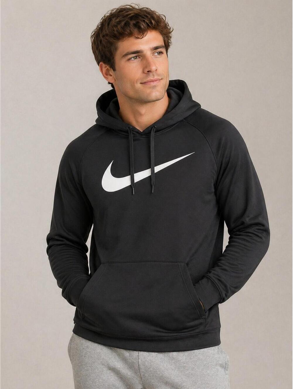 Nike Therma-Fit Black Hoodie Sweatshirt‎ Medium